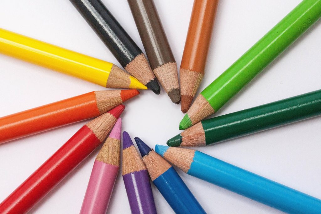 colored pencils