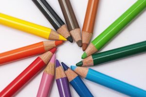 colored pencils